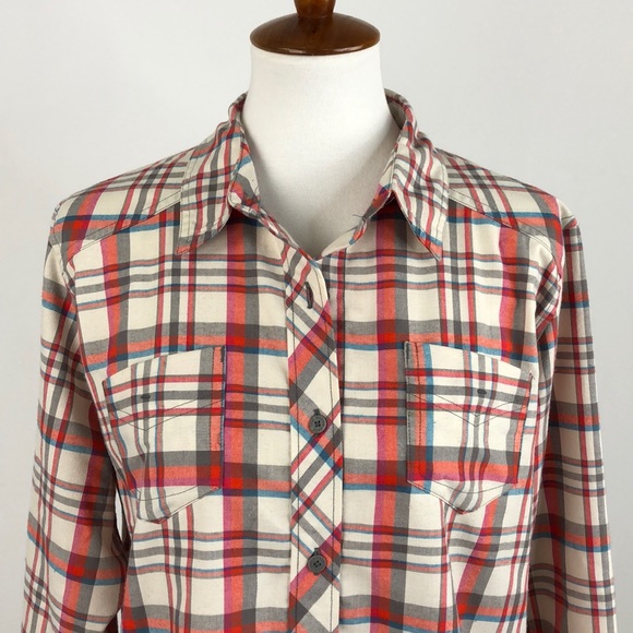 The North Face Plaid Print Button Down Shirt XL - Picture 4 of 7